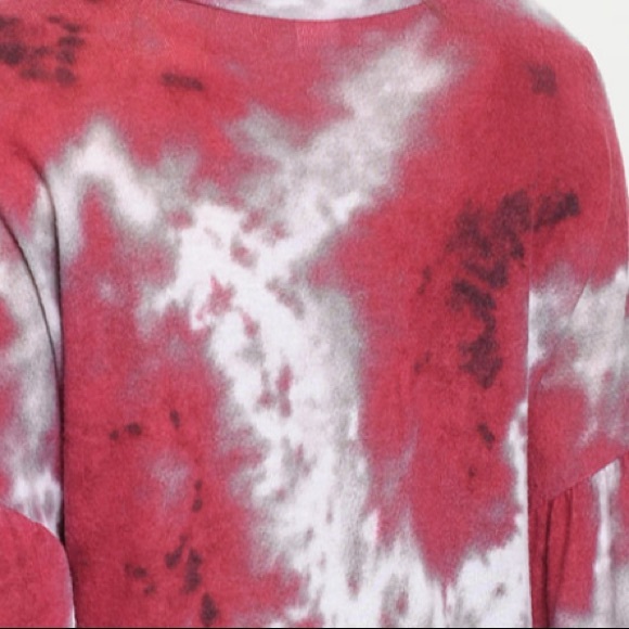 2 for $40❤️soft wine tie-dye top - Picture 5 of 5